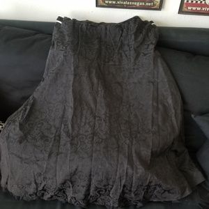 Vintage Inspired/Rockabilly black silky dress